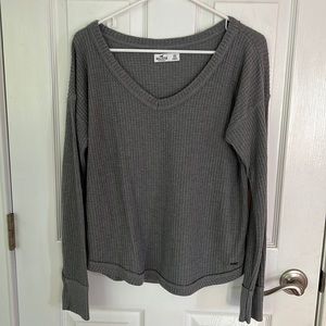 Hollister waffle weave long sleeve top